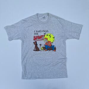 Vintage 90’s Cartoon Hunter Novelty Gag T-Shirt Funny Joke